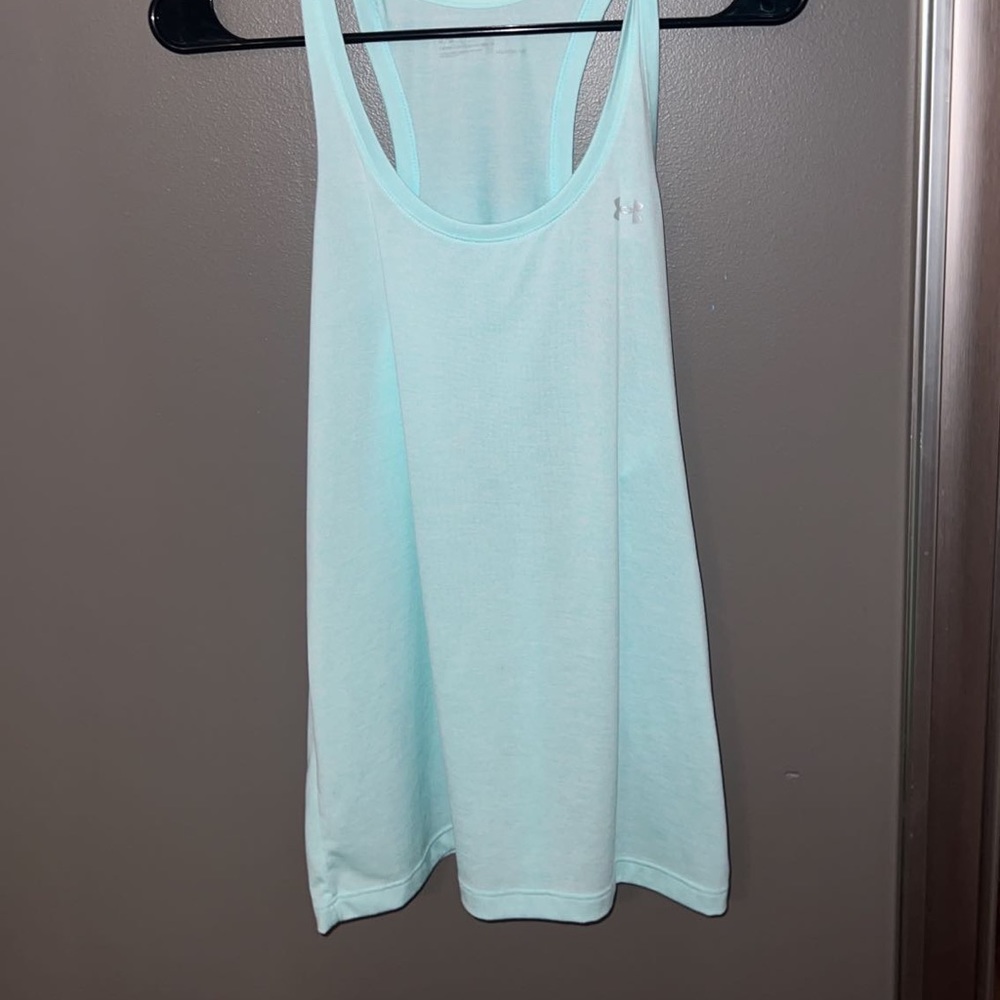 Blue under armour tank top